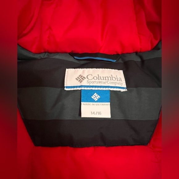 Columbia Boys 14/16 Multicolored Ice Slope Waterproof Winter Hooded Parka - Picture 3 of 7